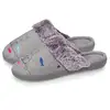 Image de Isotoner - Chaussons mules Femme Gris chat fantaisie