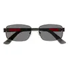 Image de Isotoner - Lunettes de soleil mixte Noir métalliques