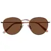 Image de Isotoner - Lunettes de soleil Femme Ovale Or rose