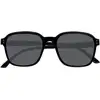 Image de Isotoner - Lunettes de soleil Femme recyclées Noires rectangulaires