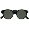 Image de Isotoner - Lunettes de soleil Mixte rondes Noir