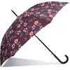 Image de Isotoner - Parapluie Canne Auto Fleurs Pensées