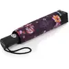 Image de Isotoner - Parapluie Auto Fleurs Aubergine