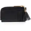 Image de Isotoner - Porte-Cartes Femme zippé Noir