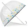 Image de Isotoner - Parapluie cloche transparent PVC/Hirondelles