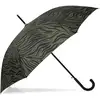 Image de Isotoner - Parapluie Canne Auto Zèbre Kaki