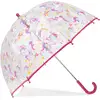 Image de Isotoner - Parapluie Enfant transparent PVC/Licorne étoile