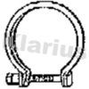Image de Uitlaatklem 62.8MM ID ONE PIECE PGCN 430482 Klarius