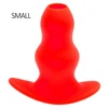 Image de Plug Tunnel Stretch Rouge Small 11 x 5 cm