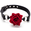 Image de Baillon Boule avec Rose Bud Gag Noir