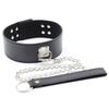 Image de Collier et Laisse Pin Lock Noir
