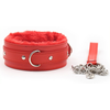 Image de Collier et laisse Fur Sweet Rouge