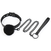 Image de Collier et Laisse Ball Top Noir