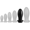 Image de Plug Silicone Saurus Egg XXL 18.5 x 8.3cm Noir