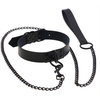 Image de Collier-Laisse Punk Noir
