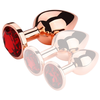Image de Plug Bijou anal RedGold L 8.5 x 4cm Bijou Rouge