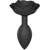 Image de Plug anal bijou Open Roses L 9 x 3.8cm Noir