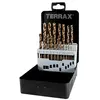 Image de Terrax Jeu De Forets Din 338 Type N Hss-co 5 Ground 25 Pièces