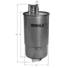 Image de Brandstoffilter KL484 Mahle