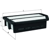 Image de Luchtfilter LX3537 Mahle