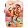 Image de Dino World Trousse Triple Poche Kaki Marron (412381)