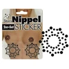 Image de Strass noirs pour tétons - 4.5 x 4.5 cm noir