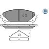 Image de Remblokkenset schijfrem 0252445218PD Meyle