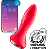 Image de Plug vibrant connecté Rotator 1 Satisfyer 10 x 4cm Rouge
