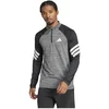 Image de Adidas T-shirt à Manches Longues Avec Demi-zip Icon 3 Stripes