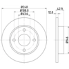 Image de Remschijf Gecoat 51034PRO 8DD355104631 Hella Pagid GmbH