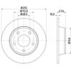 Image de Remschijf Gecoat 54173PRO 8DD355109091 Hella Pagid GmbH