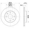 Image de Remschijf 54291 8DD355110701 Hella Pagid GmbH