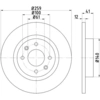 Image de Remschijf Gecoat 54751PRO 8DD355115271 Hella Pagid GmbH