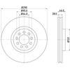 Image de Remschijf 8DD355117461 Hella Pagid GmbH
