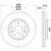 Image de Remschijf Gecoat 55579PRO 8DD355119691 Hella Pagid GmbH