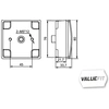 Image de Mistachterlicht LED 12V 80x80mm 2NE357029041 Hella