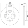 Image de Remschijf 8DD355123161 Hella Pagid GmbH