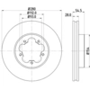 Image de Remschijf 8DD355128621 Hella Pagid GmbH