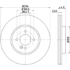 Image de Remschijf 8DD355129021 Hella Pagid GmbH