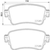 Image de Remblokkenset schijfrem 8DB355037681 Hella