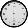 Image de Horloge noire radio pilotée 31cm changement heure auto