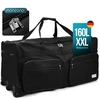 Image de Grand sac de voyage noir 85x43x44 cm 160L à roulettes