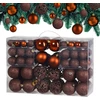 Image de Lot de 100 boules de Noël marron