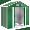 Image de Abri de jardin vert en métal 200x135x190cm