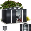 Image de Abri de jardin en métal gris 260x205x18cm