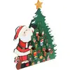 Image de Calendrier de l'Avent Père Noël et sapin à remplir