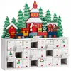 Image de Calendrier de l'avent paysage de Noël à remplir