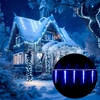 Image de Guirlande lumineuse 80 Stalactites LED Bleu 8m