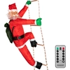 Image de Père Noël grimpeur sur échelle 120 LED