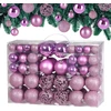 Image de Lot de 100 boules de Noël roses